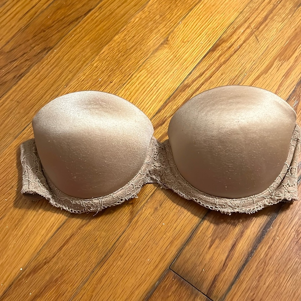 Pink Nude Strapless Bra - 34B
